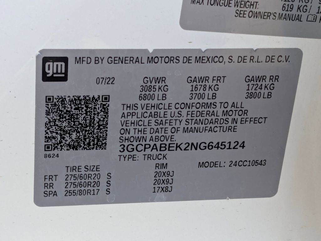 2022 Chevrolet Silverado 1500 Custom