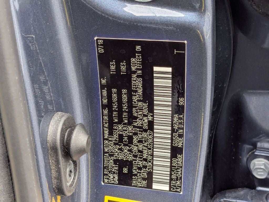 2018 Toyota Highlander SE