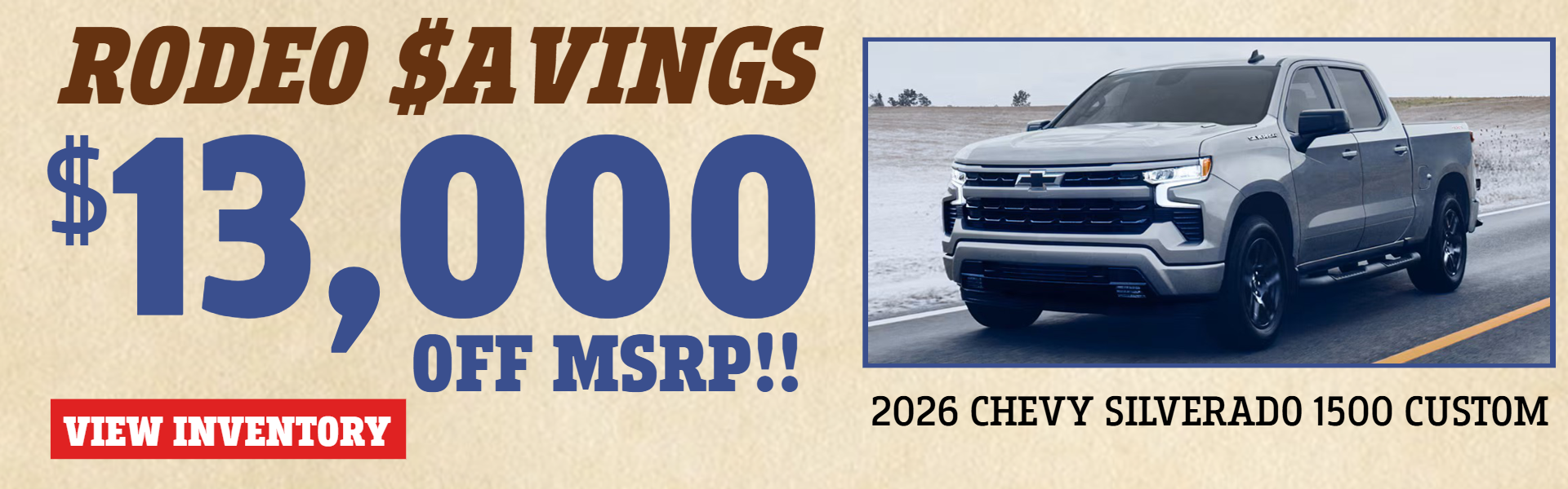SILVERADO 1500 OFFERS FROM VARA CHEVROLET