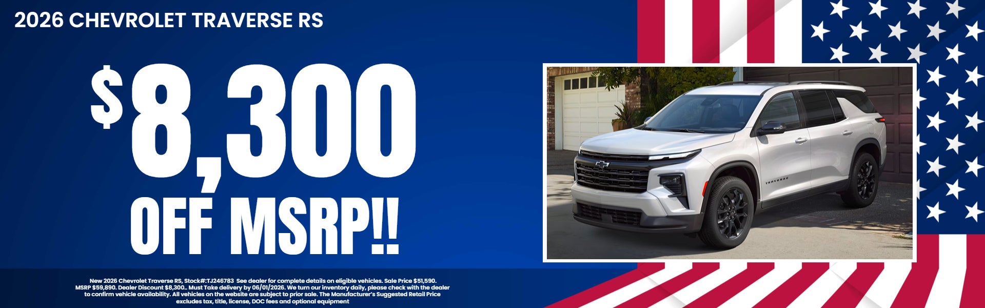 TRAVERSE OFFER FROM VARA CHEVROLET